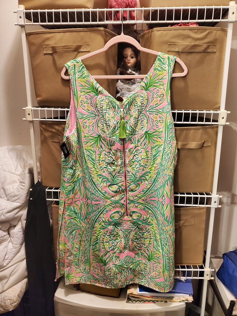 Lilly Pulitzer Pink Dress with Shorts Underneath - Picture 2 of 2